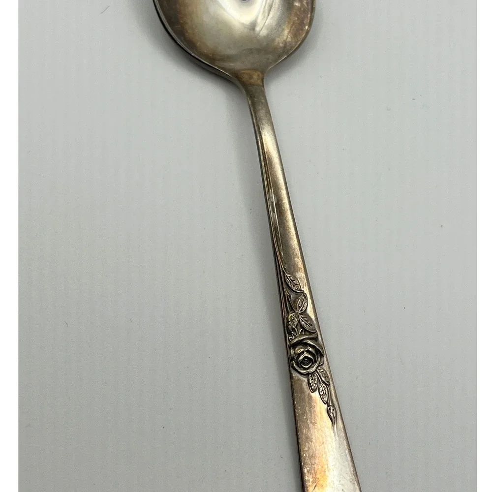 Reed and Barton Jelly Spoon 6.25in Silver Good Classic Rose Sterling